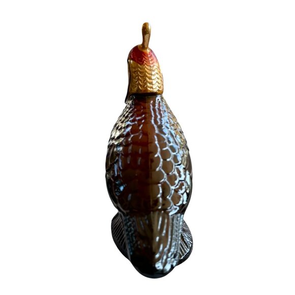 Vintage Glass Quail Bird Figurine Statue - Empty Bottle - Picture 6 of 7